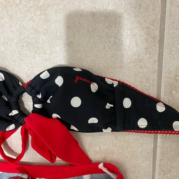 NWOT - Guess Vintage Polka Dot Bandeau Pin-Up Style Bikini - Size S - Picture 2 of 5